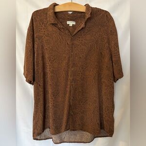 Earthbound Trading Co. Men’s, Mushroom, Button Down